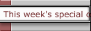 This week's special offer
